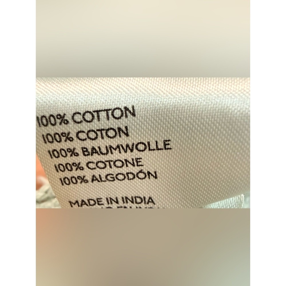Free People Lily Crochet Cropped Spread Collar Button Down Top Aqua Blue XS - Picture 7 of 7